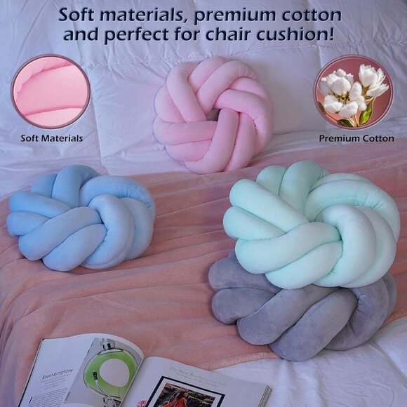 11 Inch Round Pillow Cushion Decorative for Bed Decorative Throw for Couch - Picture 3 of 6